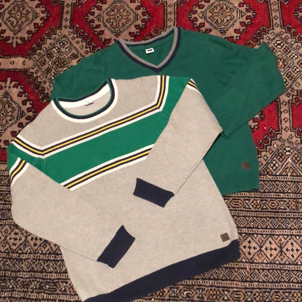 Two Janie and Jack Boys Size 7 Sweaters
